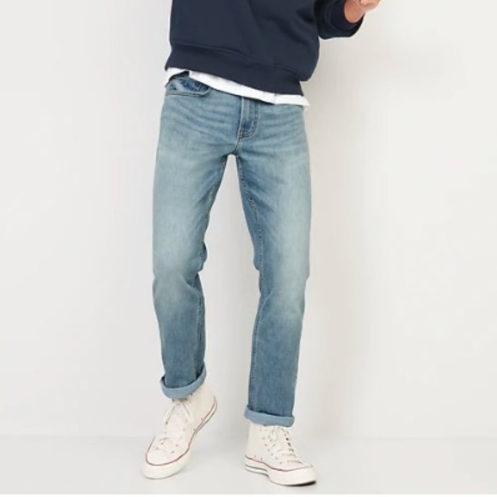 34 x 34 Old Navy Straight 360° Tech Stretch Performance Jeans for Men NWT